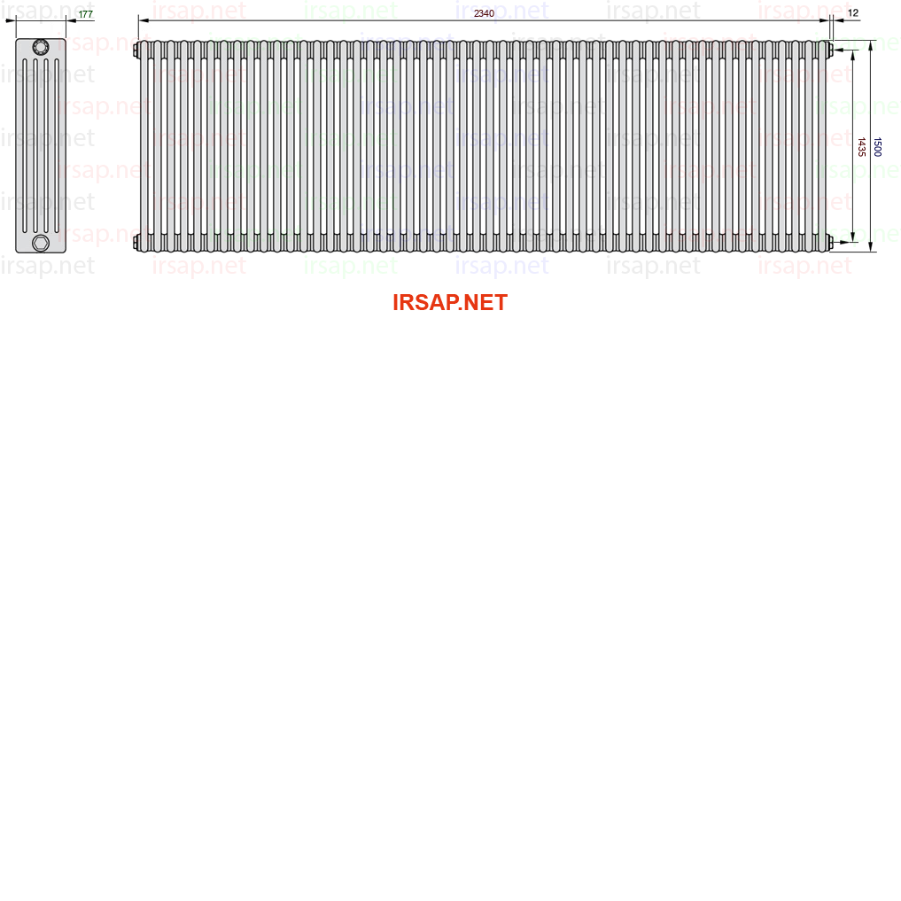 Радиатор IRSAP Tesi 51500/52 T30 CL 01